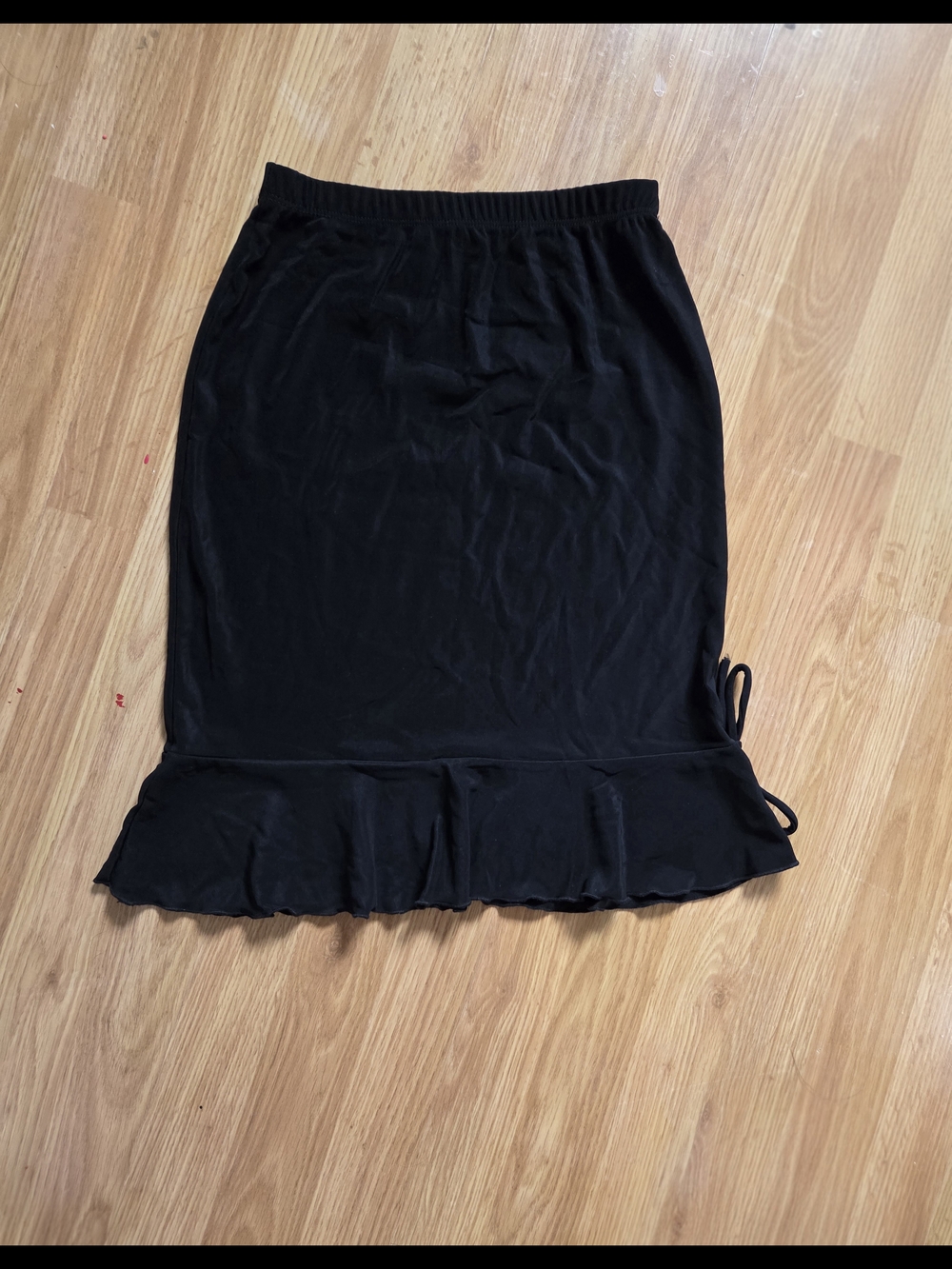 Black Ruffle Hem Women’s Skirt
